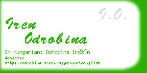iren odrobina business card